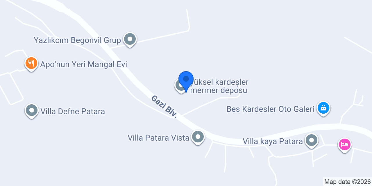 yüksel kardeşler mermer deposu konumu