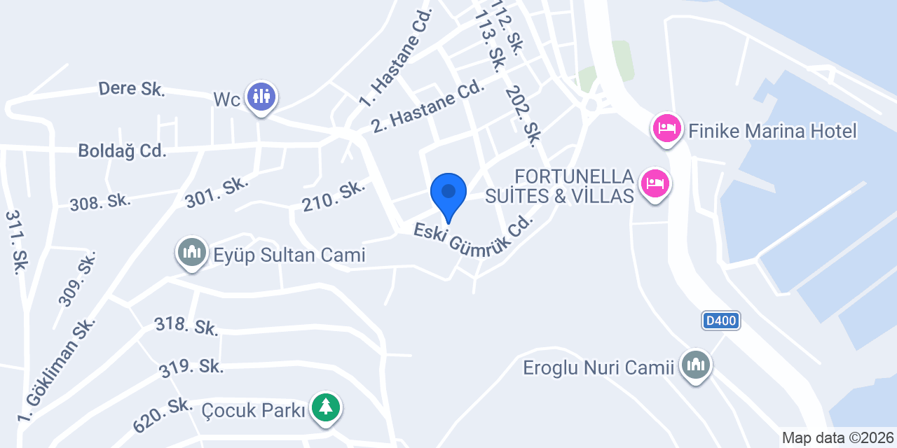 Finike Elit Güzellik Terapi Salonu konumu