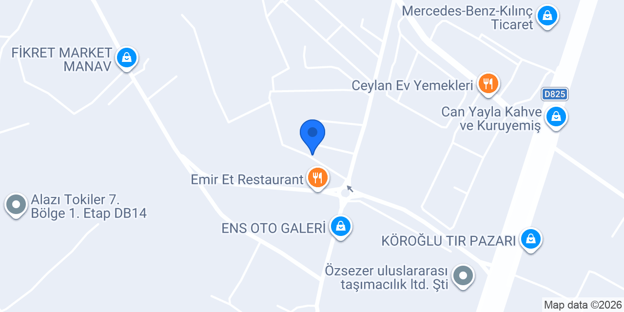 ÇAM GIDA ANTAKYA konumu