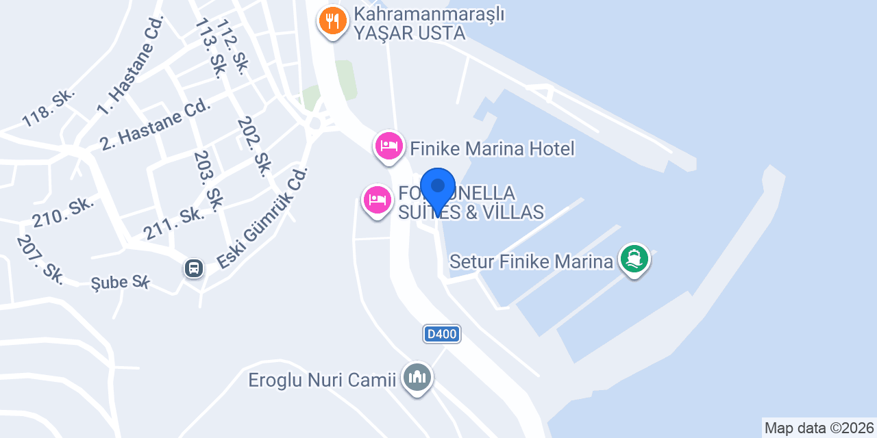 Finike Taksi Yusuf konumu
