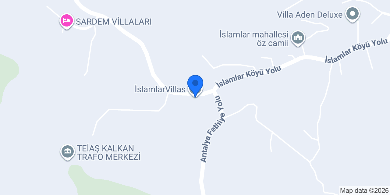 İslamlarVillas konumu
