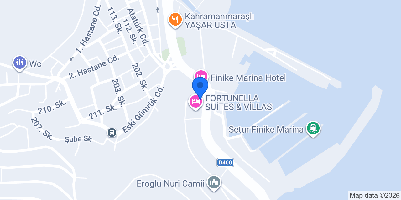 Antalya Finike Domino's Pizza konumu