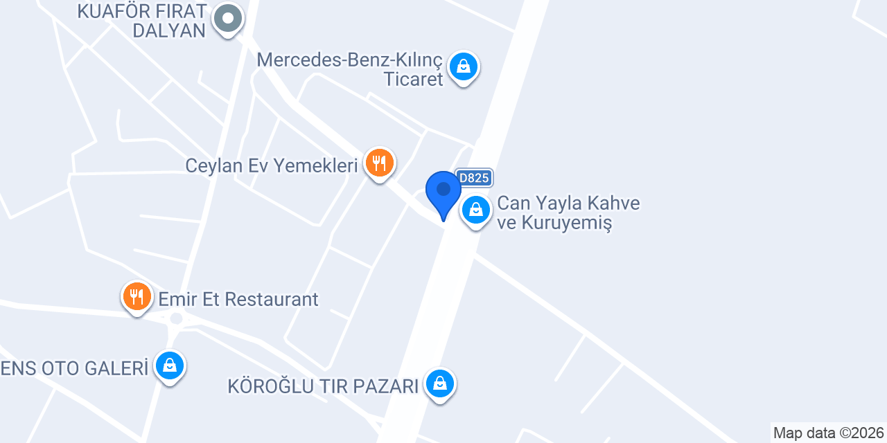 AliS Küçük Kepçe Mini Ekskavatör konumu