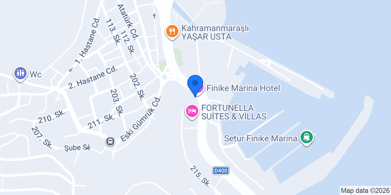 Finike İlçe Halk Kütüphanesi konumu