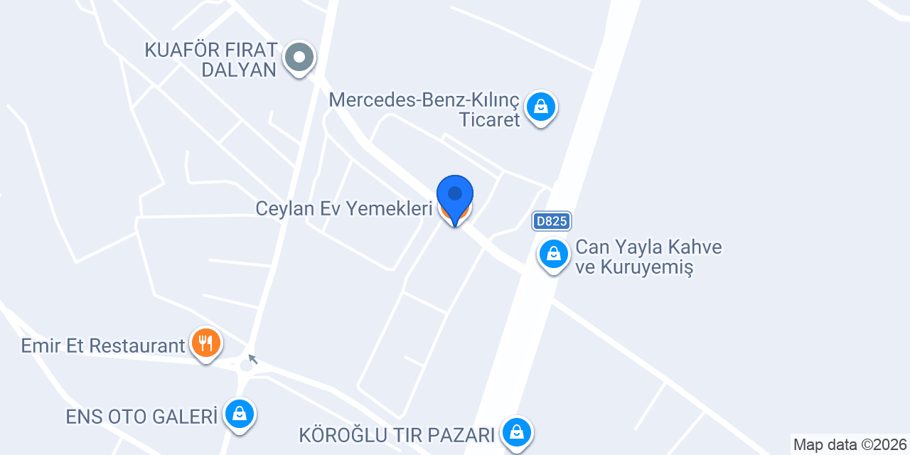 Ceylan Ev Yemekleri konumu