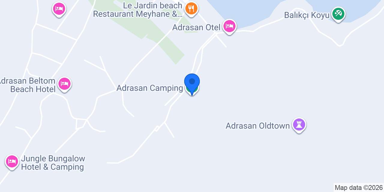 Adrasan Camping konumu