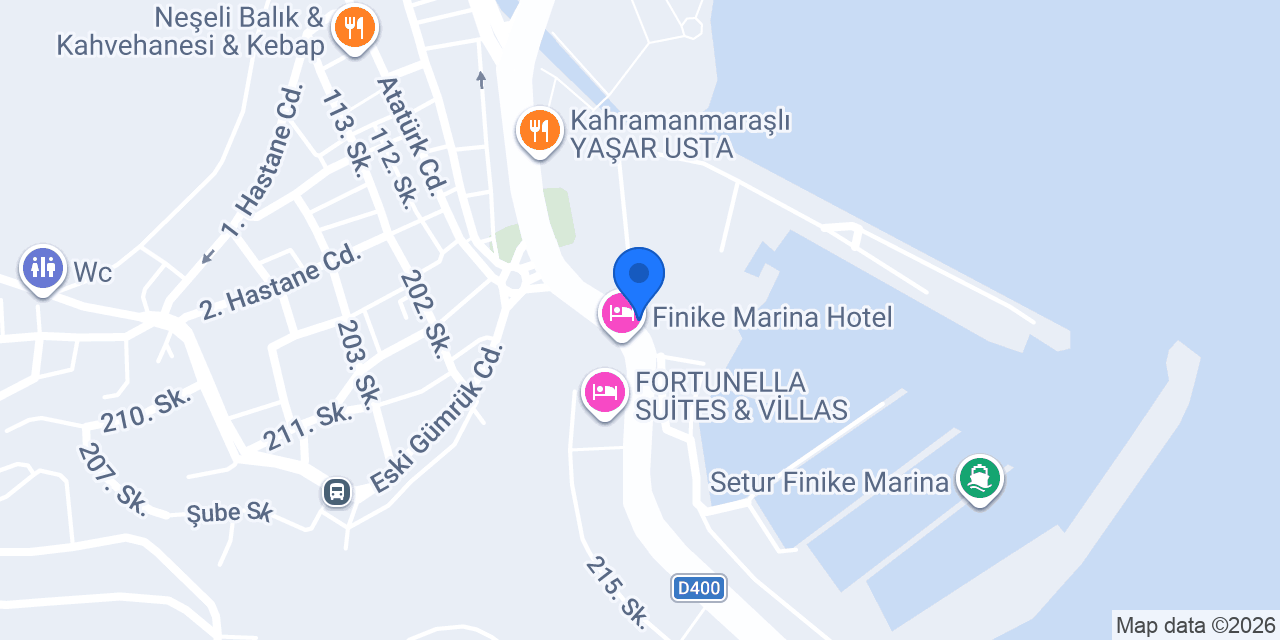 Petek Restoran konumu