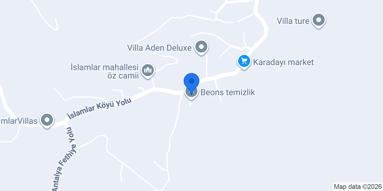 BEGONVİL& PALMİYE VİLLA konumu