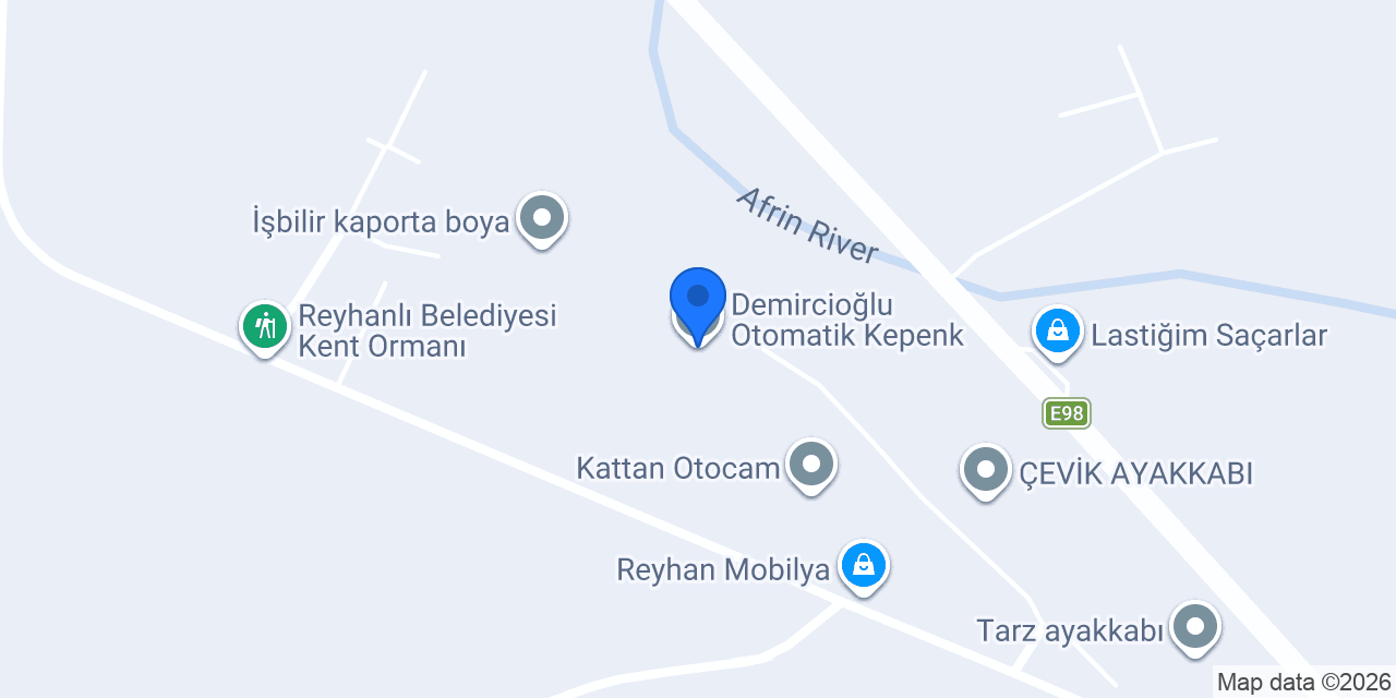 Demircioğlu Otomatik Kepenk konumu