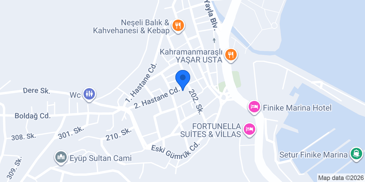 Özel Finike Lider Sürücü Kursu konumu