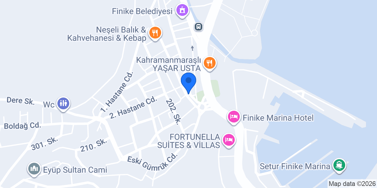 Finike Car Rental konumu