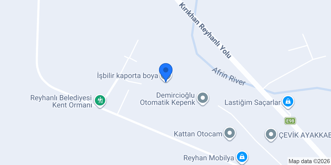 İşbilir kaporta boya konumu
