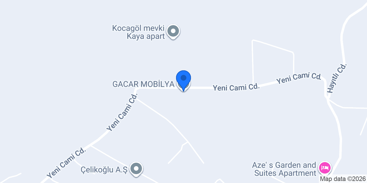 GACAR MOBİLYA konumu