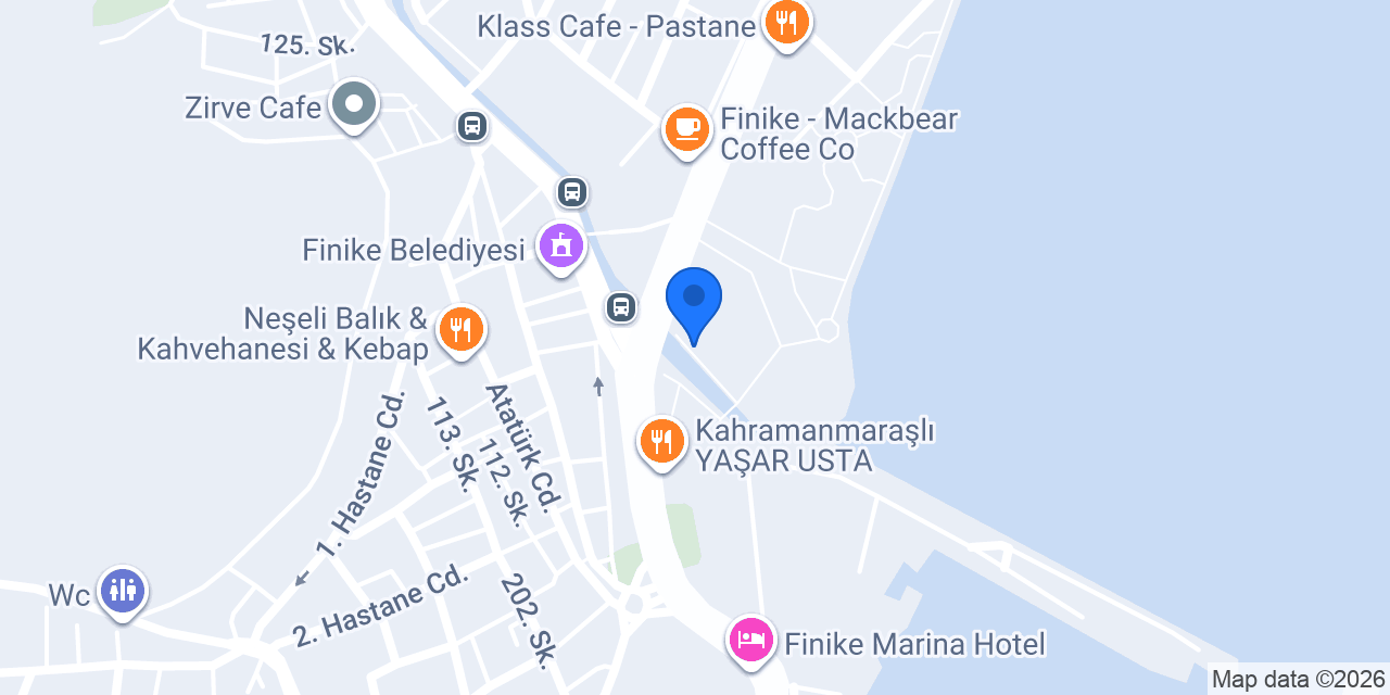 Finike Rent a Car - TARIK TURİZM konumu