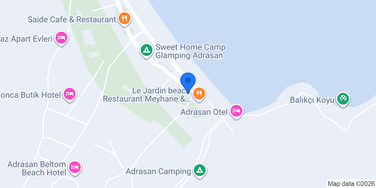 Adrasan Eylül Camping konumu