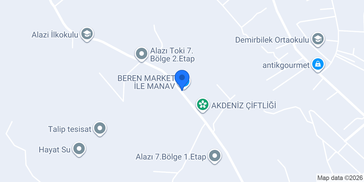 BEREN MARKET İLE MANAV konumu