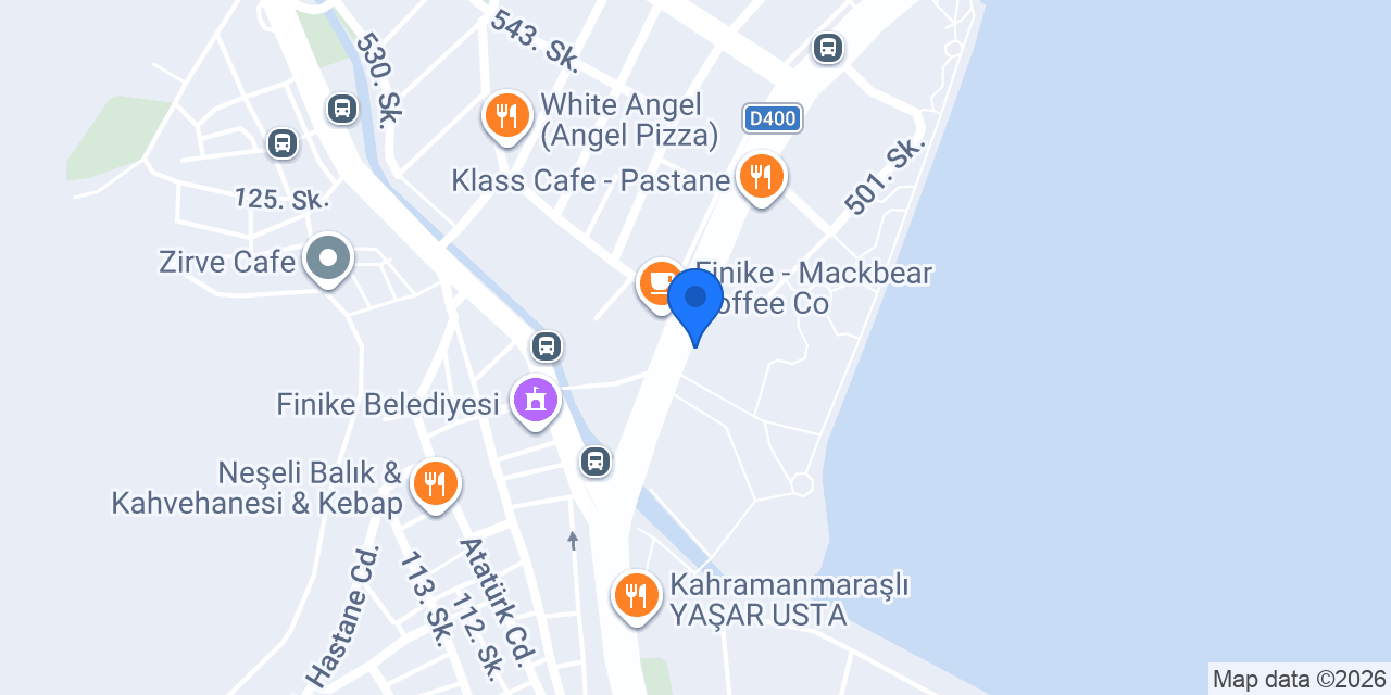Finike Tur Taksi Emin konumu