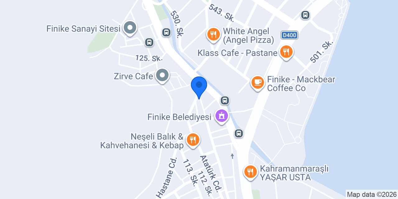 Halkbank Finike Şubesi konumu