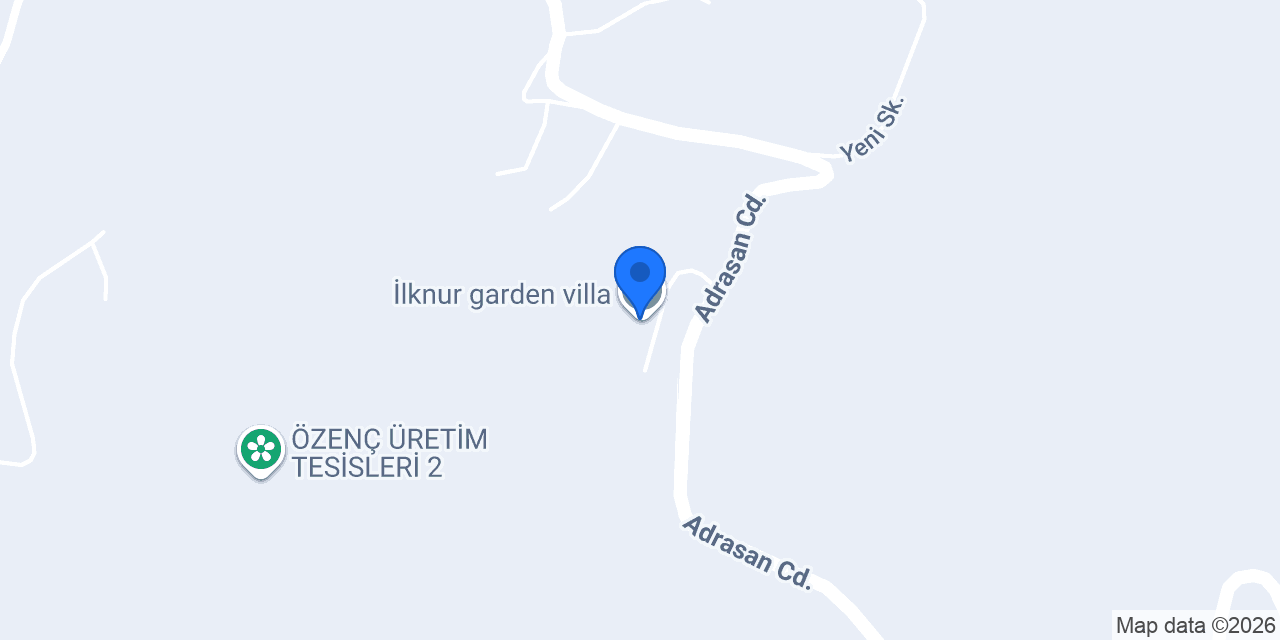 İlknur garden villa konumu