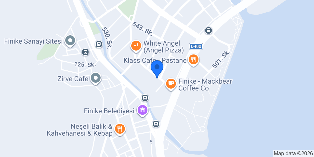 Deniz Pastanesi Finike konumu