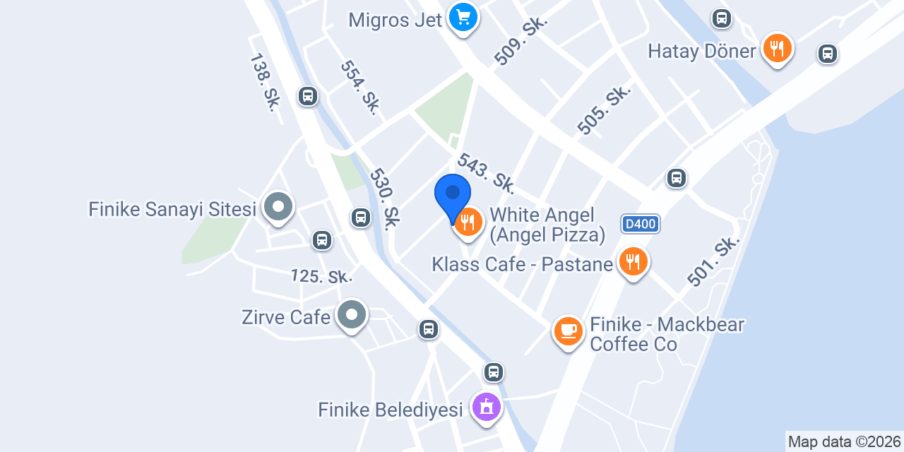 Cadde fast food konumu