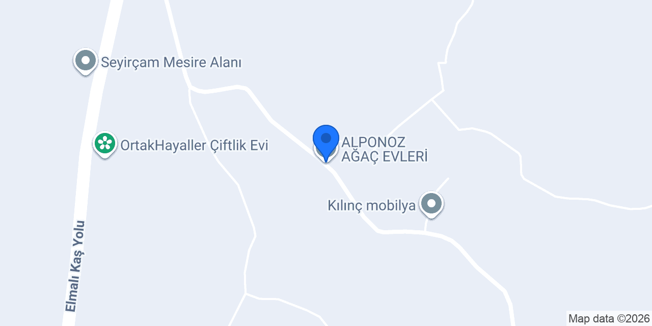 ALPONOZ AĞAÇ EVLERİ konumu