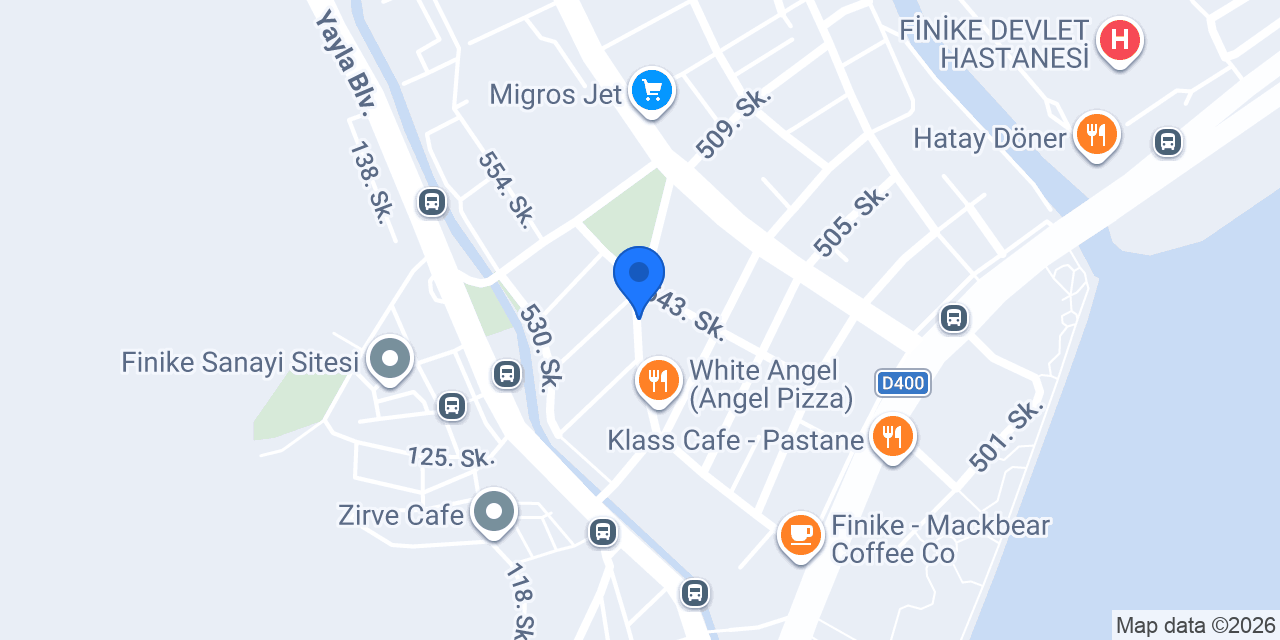 Finike evin gayrimenkul konumu