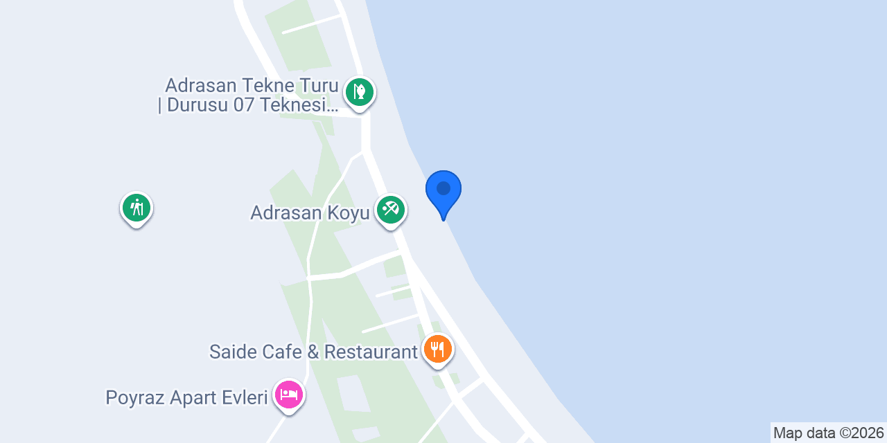 Adrasan tekne turu albatros konumu