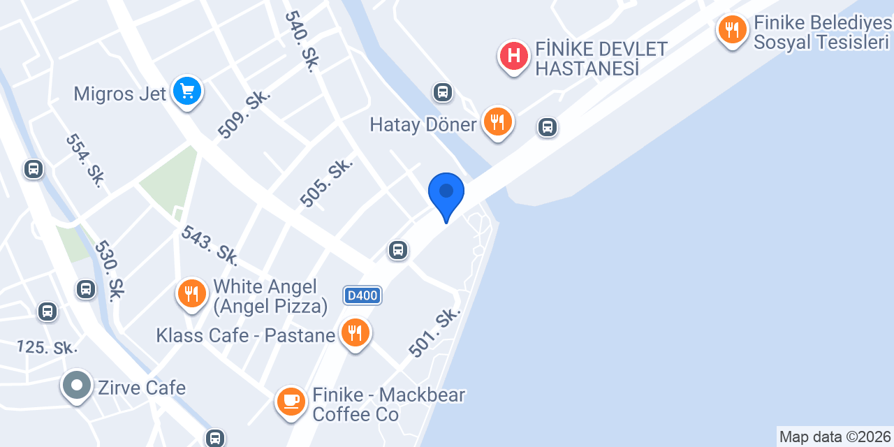Finike Orman İşletme Müdürlüğü konumu