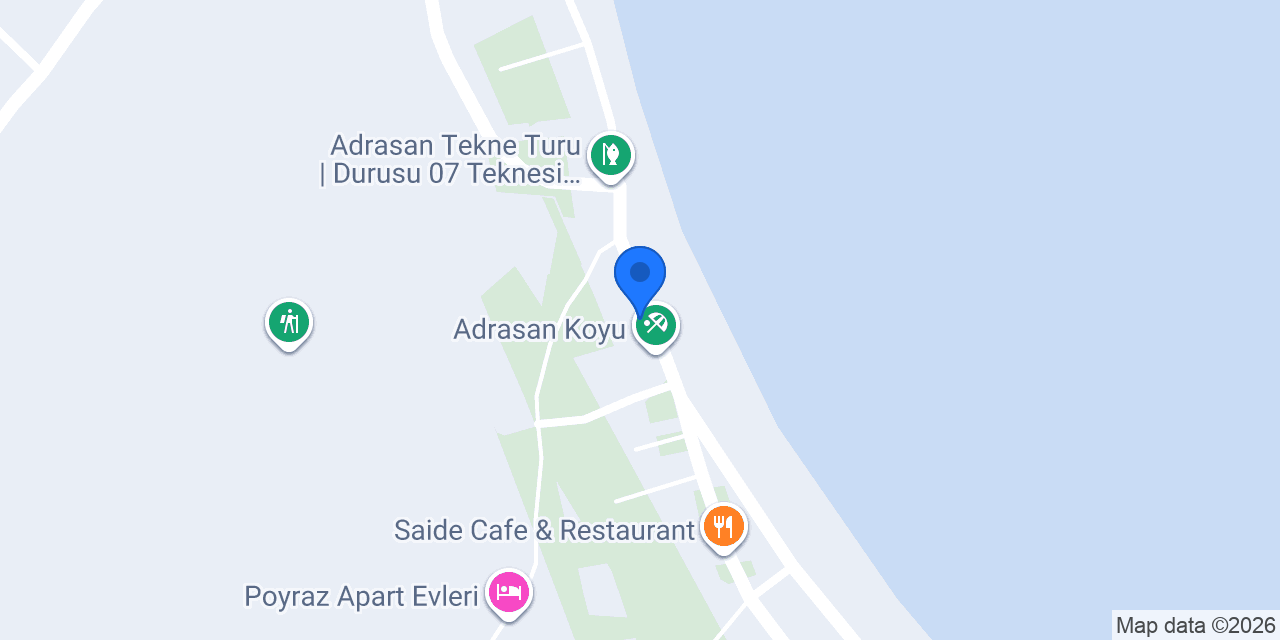 Maviyali Restoran konumu