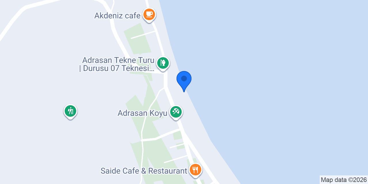 Adrasan Sulu Ada Tekne Turu Kaplan 1 konumu