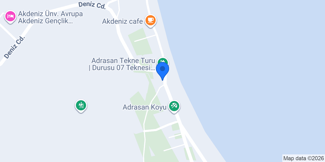 Adrasan tekne turu cengiz1 konumu