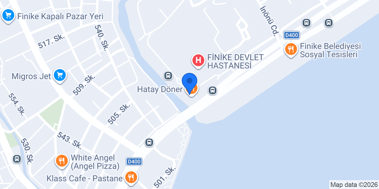 Finike Hastane Taksi konumu