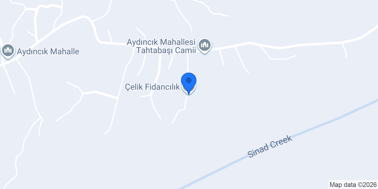Çelik Fidancılık konumu