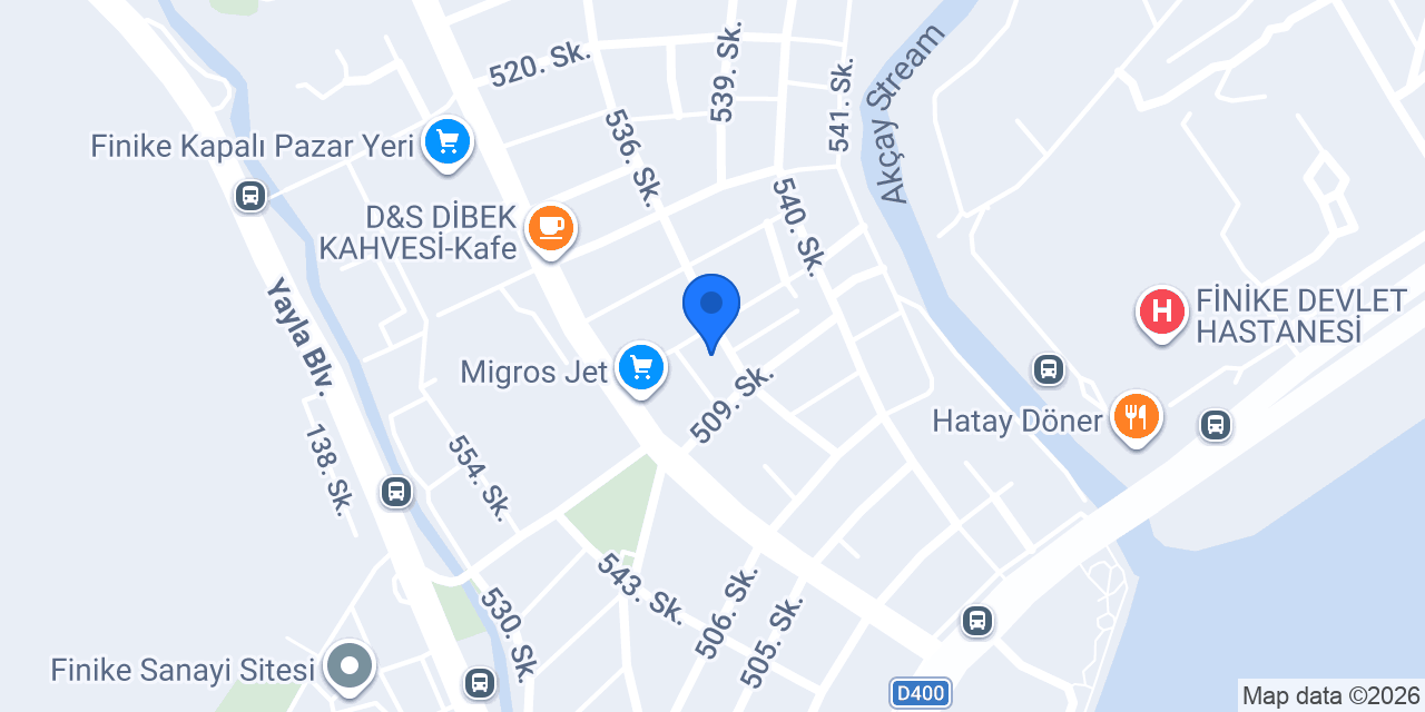 Finike İlçe Emniyet Müdürlüğü konumu