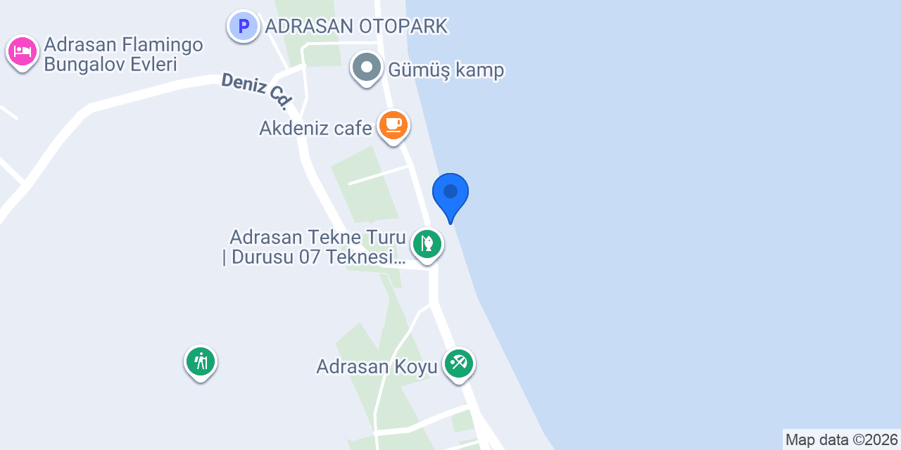 Mert Kaptan Adrasan Tekne Turu konumu