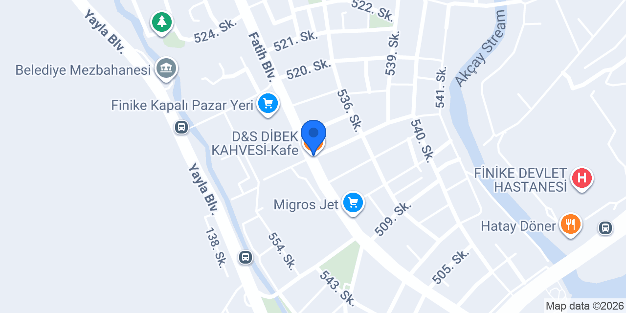 D&S DİBEK KAHVESİ-Kafe konumu