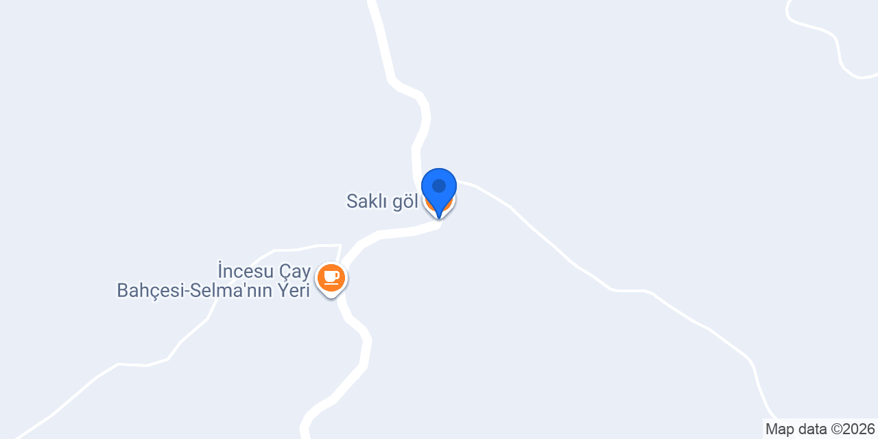 Saklı göl konumu