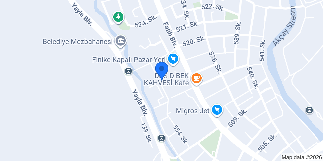 Aygaz bayisi finike/Antalya konumu