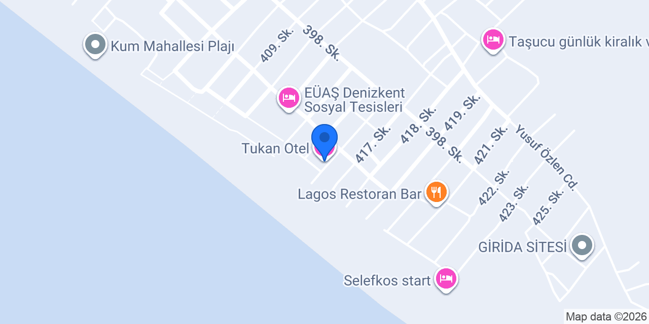 Tukan Otel konumu