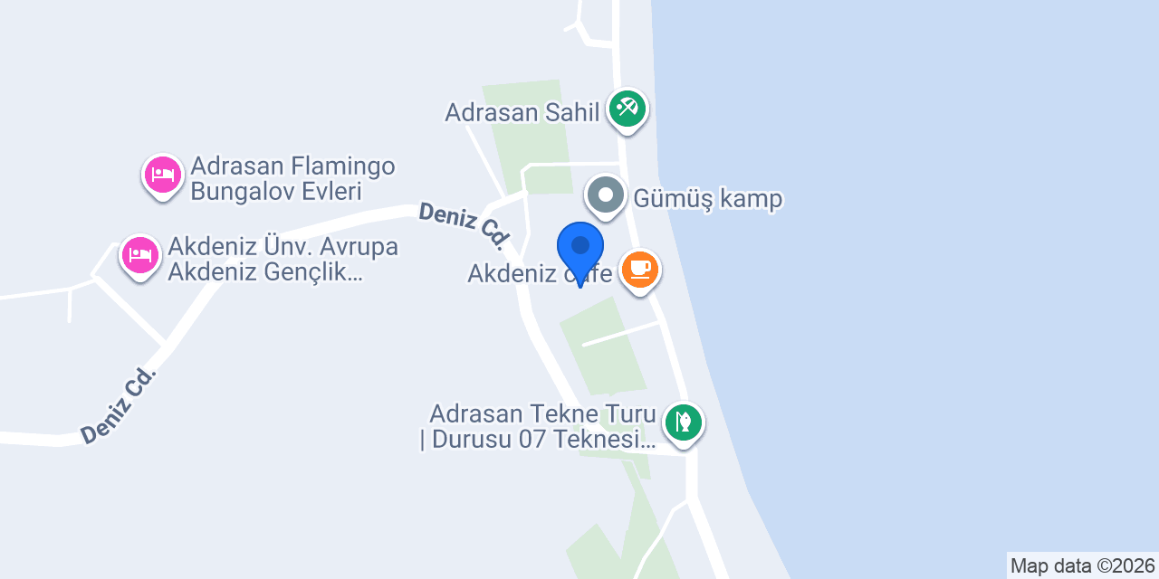 Arinna House & Teras cafe Adrasan konumu