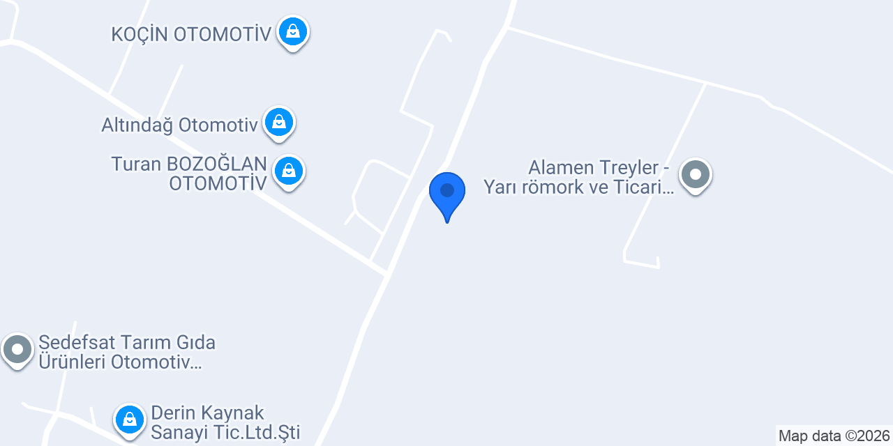 Mengüç Group Okla Teneke Ambalaj konumu