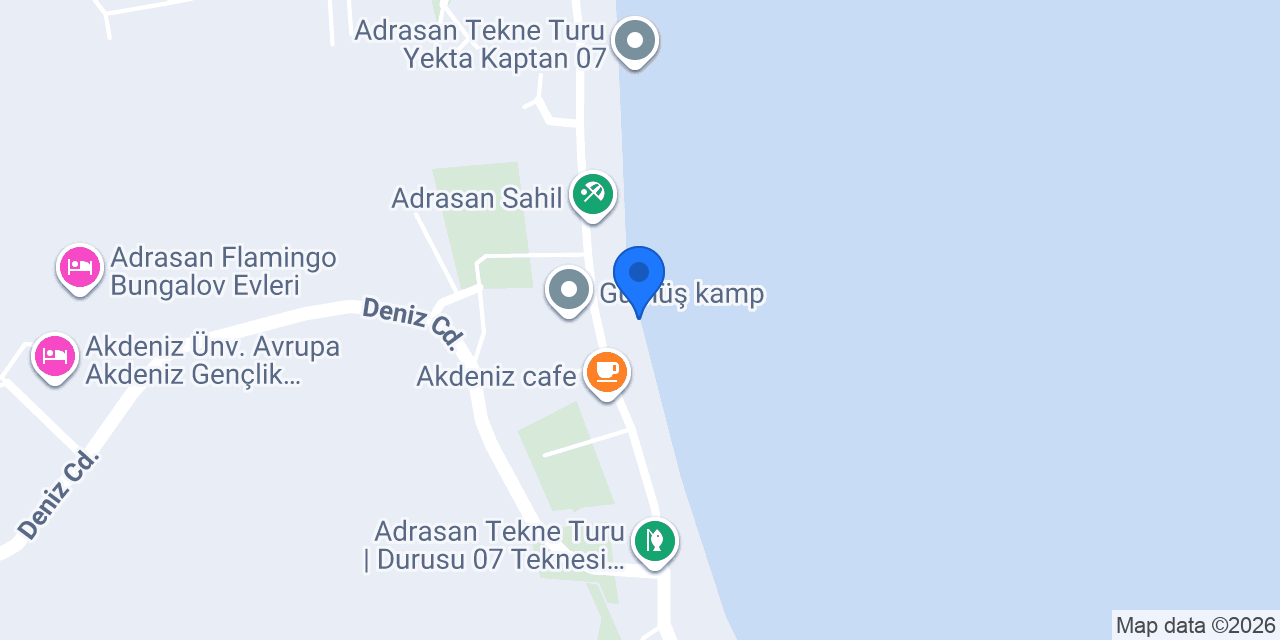 Adrasan Tekne Turu Deniz Bey konumu