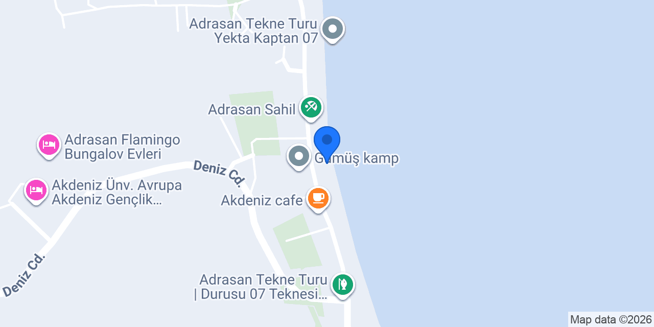 Adrasan Çağatay Tekne Turu konumu