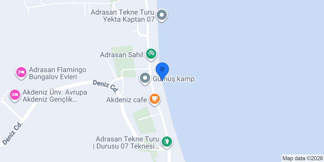 Adrasan Tekne Turu Yalınayak konumu