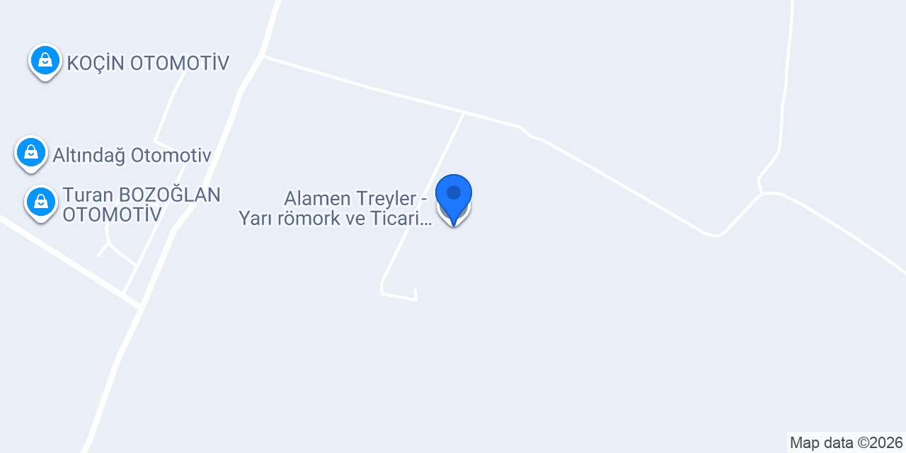 Alamen Treyler - Yarı römork ve Ticari Üstyapı üretimi konumu