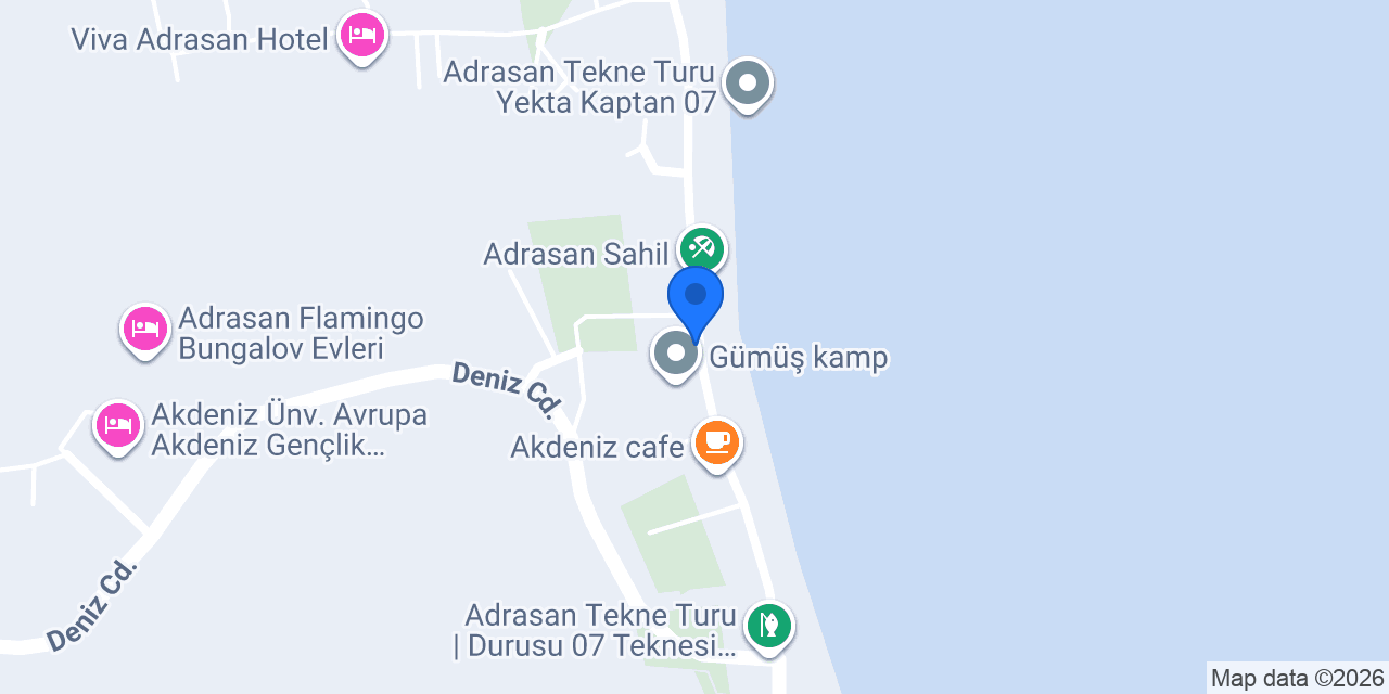 Adrasan Gönül Camping konumu