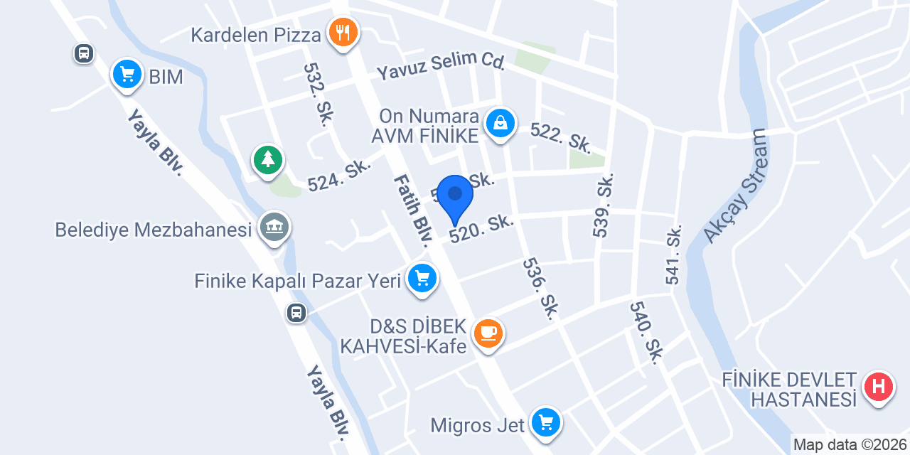 Demet Eczanesi konumu