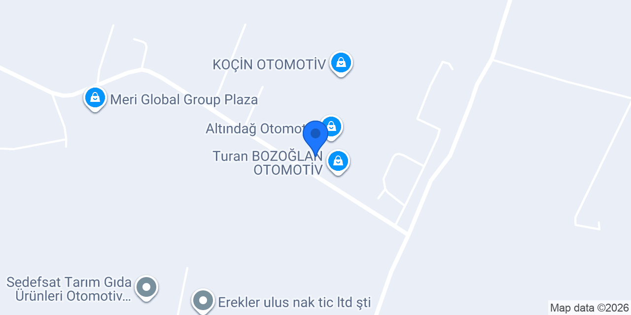 MERT OTOMOTİV Hatay konumu