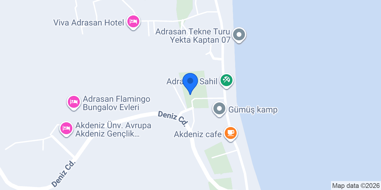 Adrasan Dalış Merkezi konumu
